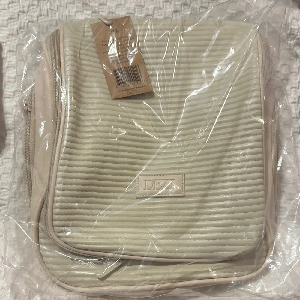 Cream Quilted Backpack